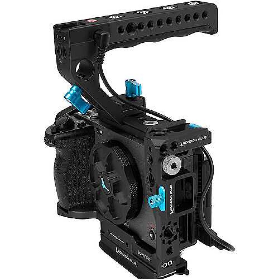 Kondor Blue Kondor Blue Cage With Trigger Handle For Sony Fx3 & Fx30 (Raven Black) Camera Support Systems