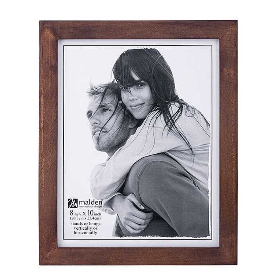 Malden Malden 8 X 10 In. Stone Washed Picture Frame (Walnut) Frames & Albums