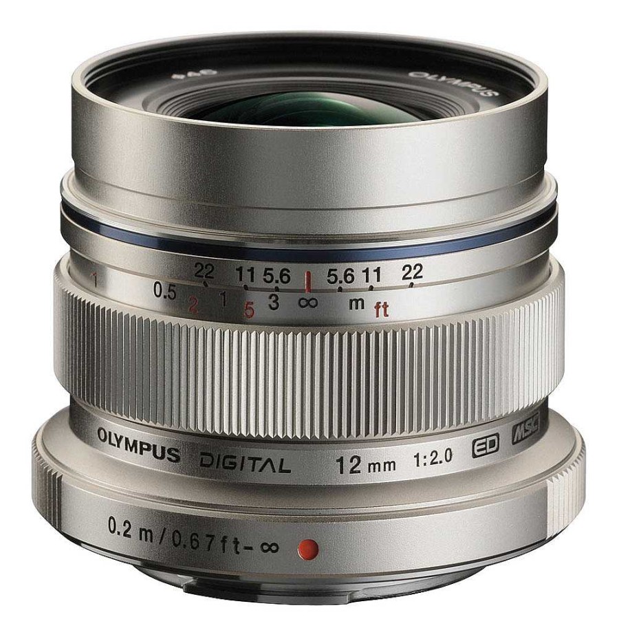 OM System Om System M. Zuiko Digital Ed 12Mm F/2.0 Lens (Silver) Wide Angle Lenses