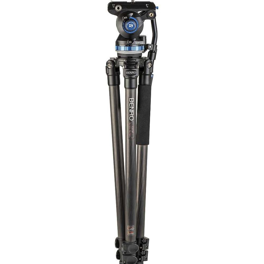 Benro Benro C373F Carbon Fiber Single-Tube Tripod With S8Pro Fluid Video Head Video Tripods & Supports