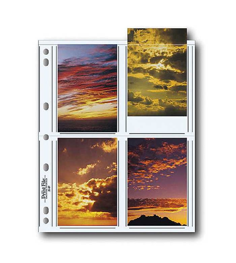 Print File Print File 35-8P Photo Pages (25 Pack) Portfolios & Archival Storage