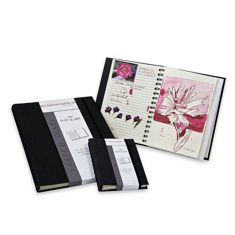 Hahnemuhle Hahnemuhle Sketch Diary (Black Cover, A6, 80 Sheets) Portfolios & Archival Storage