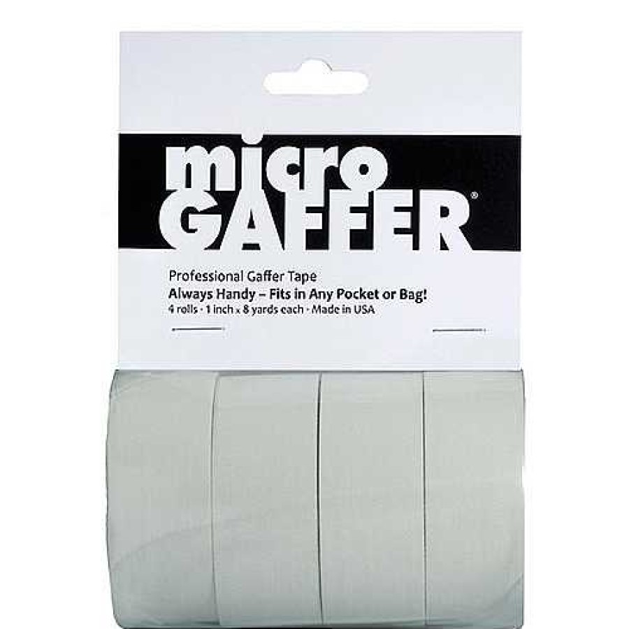 Visual Departures Visual Departures Microgaffer Tape 1 In X 8Yd (4Pk) - White Tape