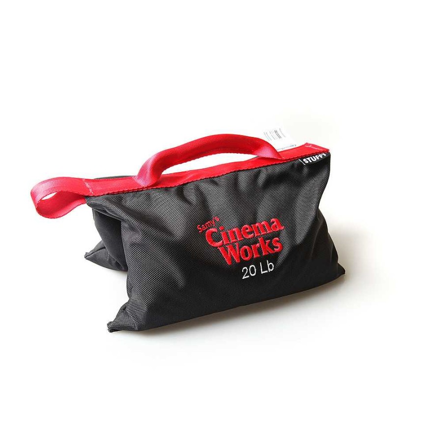 STUFFT Stufft Cinema Works 20 Lb Sandbag (Black With Red Handle) Sand & Weight Bags