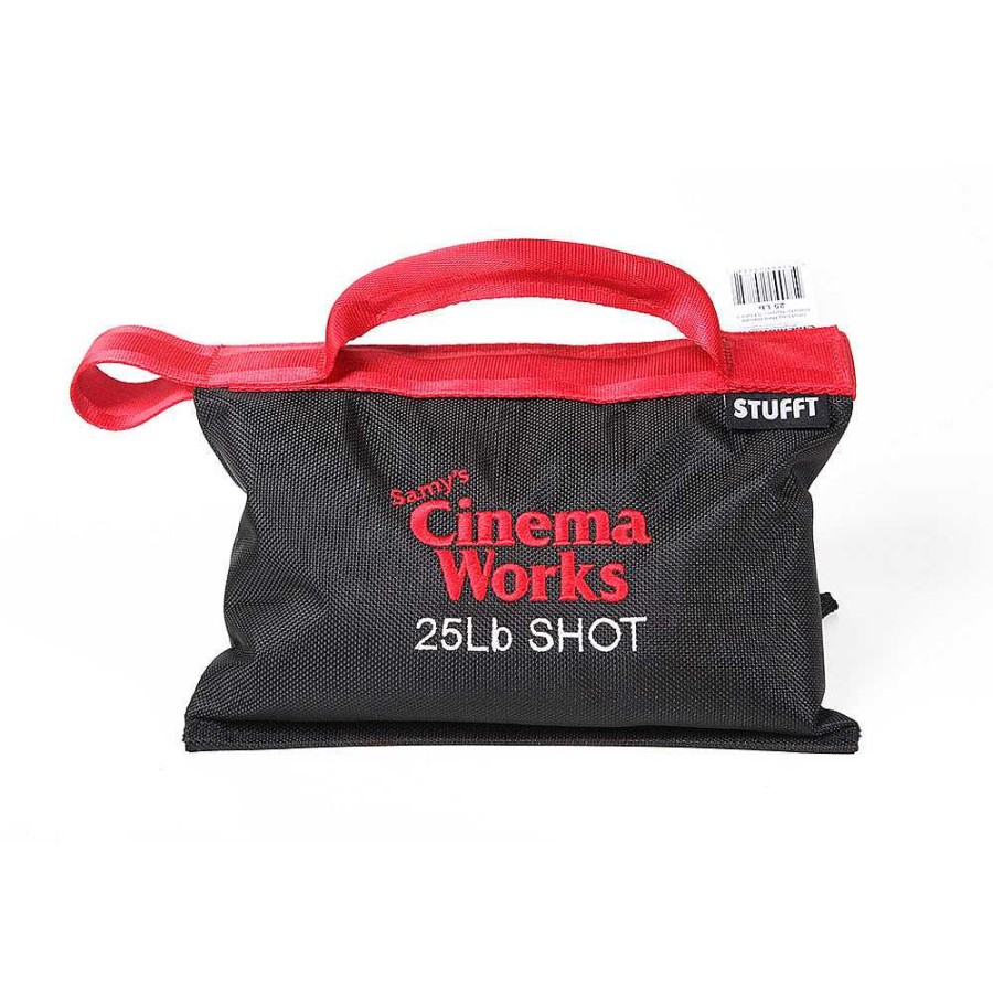 STUFFT Stufft Cinema Works 25 Lb Shot Bag (Black With Red Handle) Sand & Weight Bags