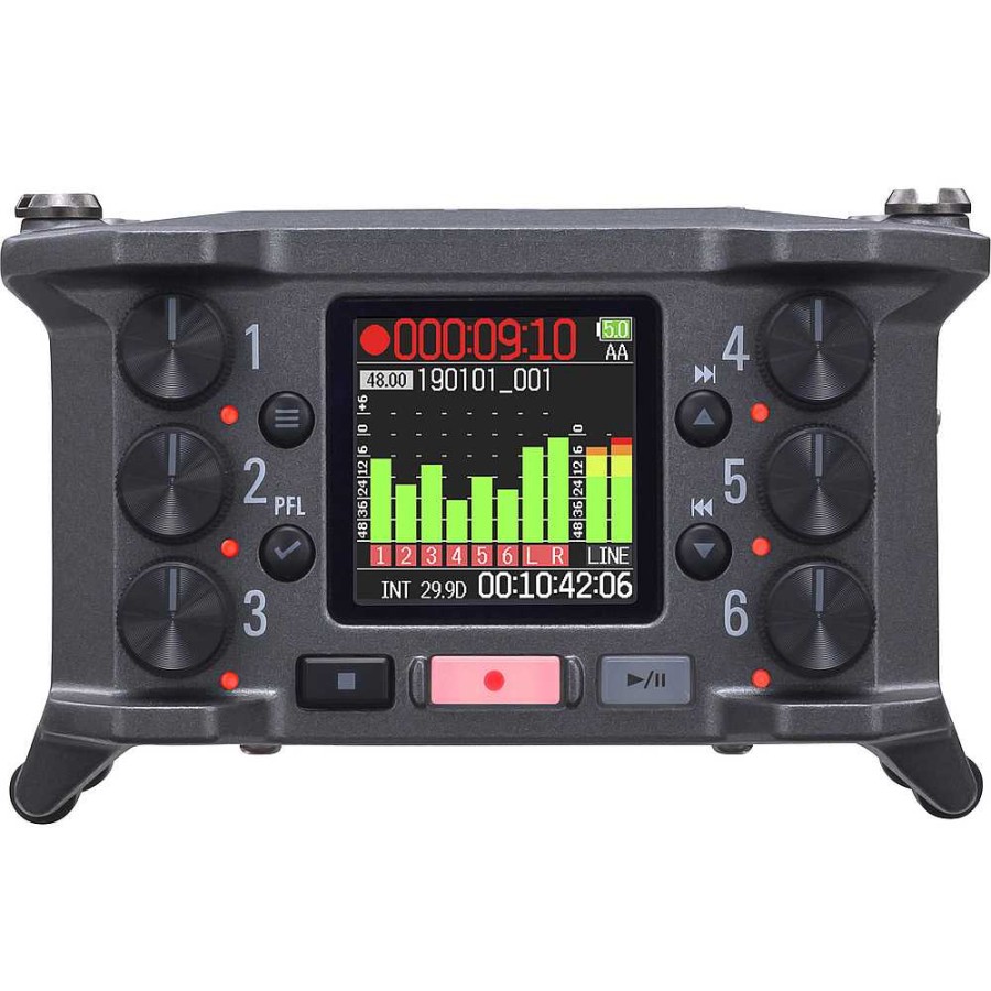 Zoom Zoom F6 6-Input / 14-Track Multitrack Field Recorder Digital Audio Recorders