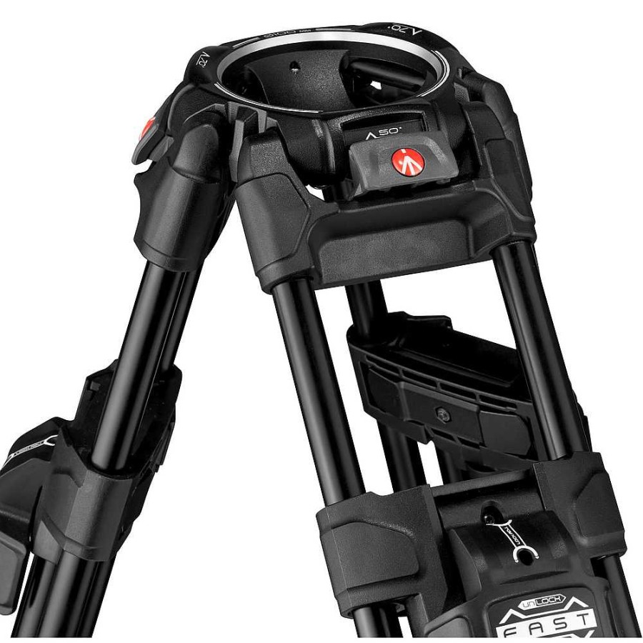 Manfrotto Manfrotto 645 Fast Twin Leg Video Tripod With Ultra L-Lock Mechanism (Aluminum) Video Tripods & Supports