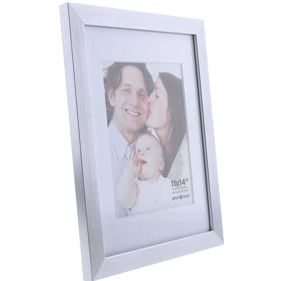 Phototools Phototools 11 X 14" Photo Frame With 8 X 10" Mat Opening (Silver) Frames & Albums