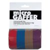 Visual Departures Visual Departures Microgaffer Tape 1 In X 8Yd (4Pk) - Red/Blue/Brown/Purple Tape