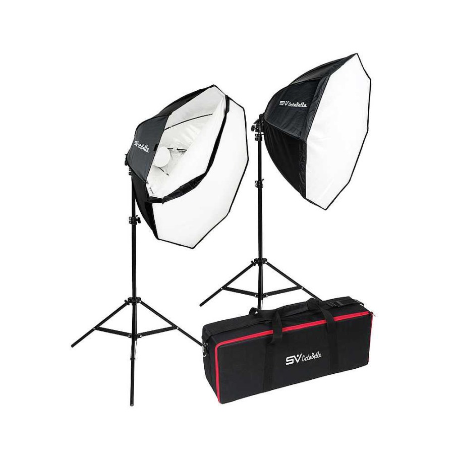 Smith Victor Smith Victor Octabella 1000W 2-Led Light Softbox Kit Led Lights & Kits