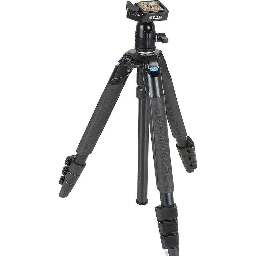 Slik Slik Sprint Mini Iii Travel Tripod With Sbh-100 Dq Compact Ball Head (Matte Black) Tripod Kits