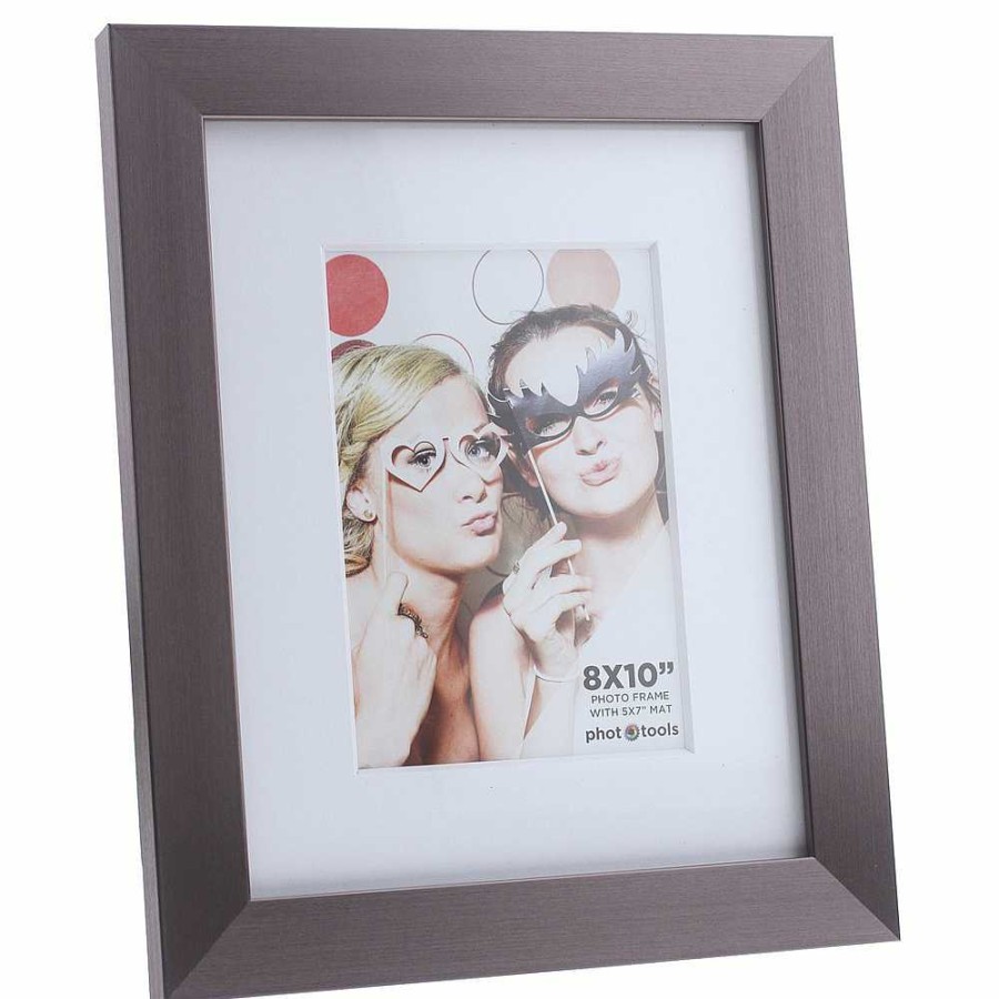 Phototools Phototools 8 X 10" Photo Frame With 5 X 7" Mat Opening (Grey) Frames & Albums