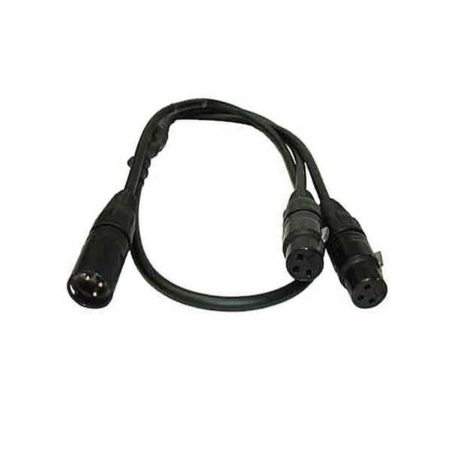 PSC Psc 3-Pin Xlr Male To Dual 3-Pin Xlr Females Cable (3 Ft.) Audio Cables