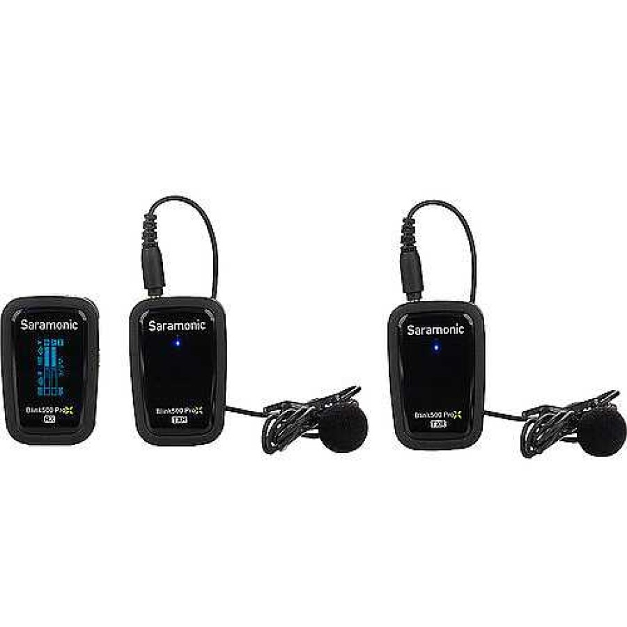 Saramonic Saramonic Blink 500 Prox B2R 2-Person Digital Camera-Mount Wireless Omni Lavalier Microphone System (Black, 2.4 Ghz) Wireless Audio Systems