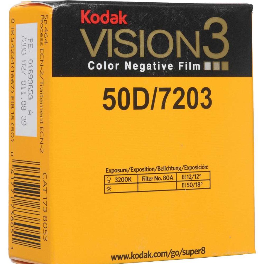 Kodak Kodak Vision3 50D Color Negative Film #7203 (Super 8, 50 Ft. Roll) Film & Darkroom