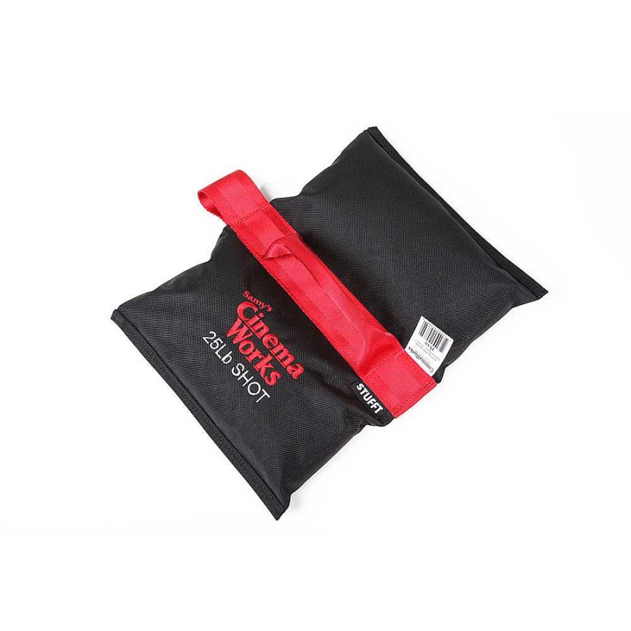 STUFFT Stufft Cinema Works 25 Lb Shot Bag (Black With Red Handle) Sand & Weight Bags